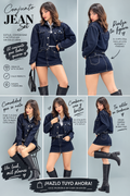 SET JEANS FALDA MAS CASACA