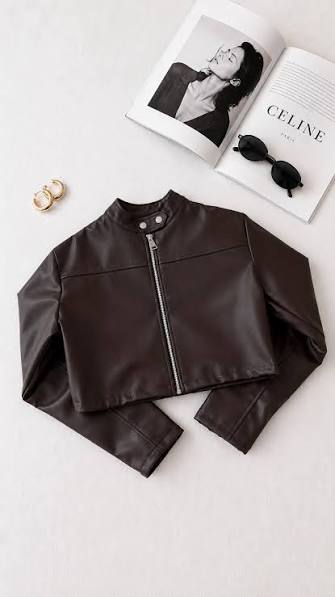 CHAQUETA BIKER CROP KATTEYES